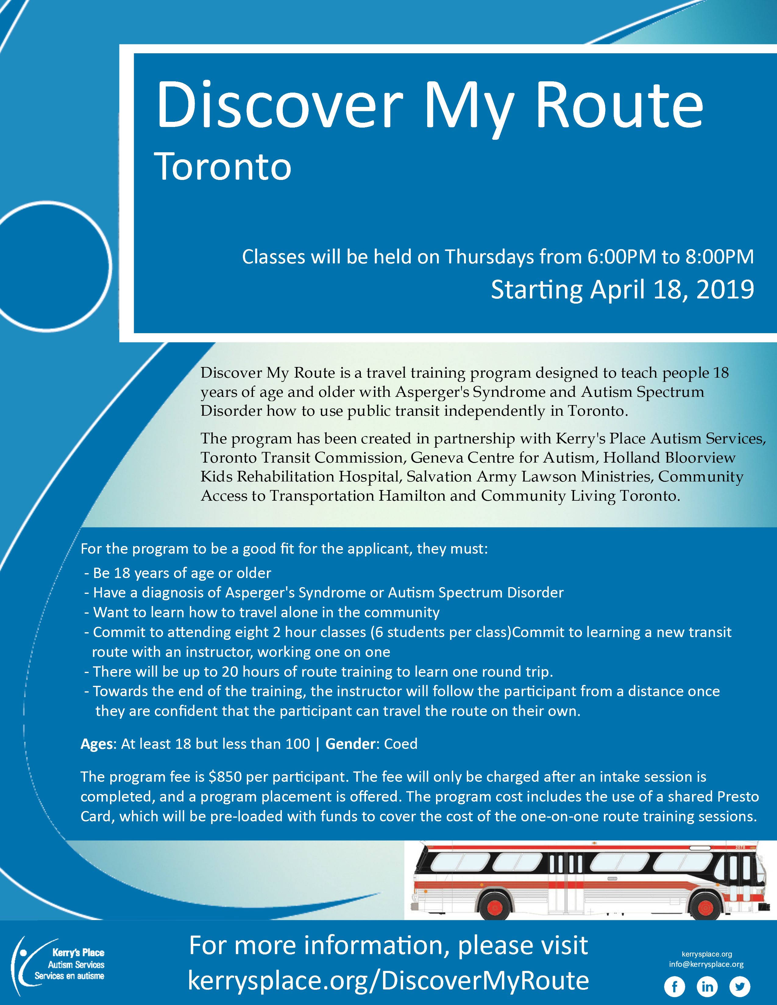 Register Now For Aspergerautism And >> Discover My Route Toronto Kerry S Place Register Now For Aspergerautism And >> Discover My Route Toronto Kerry S Place
